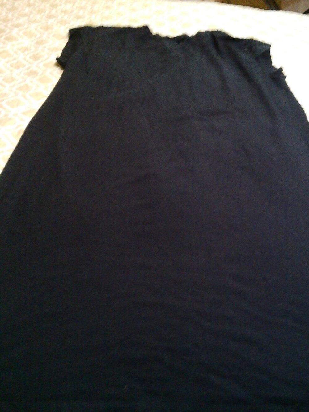 A NEW DAY BLACK DRESS T SHIRT SPLIT UP SIDE GOOD CONDITION